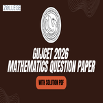 GUJCET 2026 Mathematics Question Paper with Solution PDF
